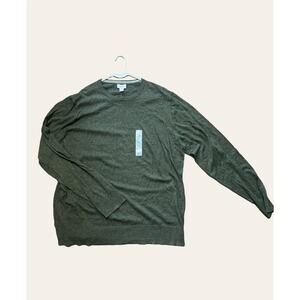 Green Pullover Crewneck Sweater